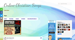 Desktop Screenshot of onlinechristiansongs.com